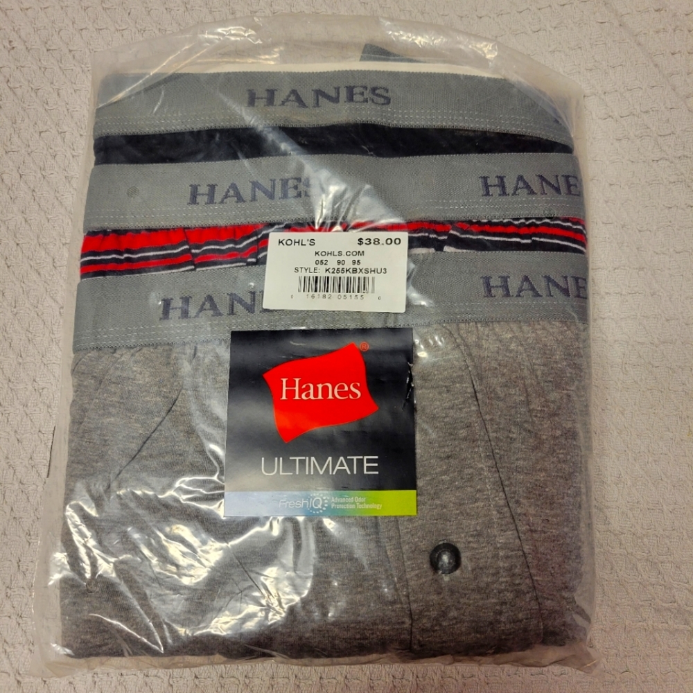 Hanes Men's Boxers 3 pair XXL